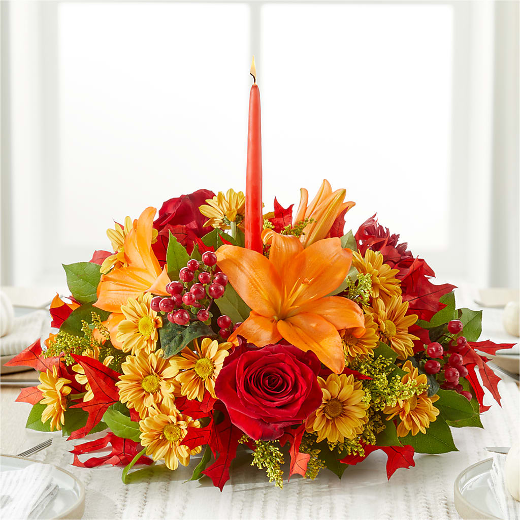 Autumn's Embrace Centerpiece –  The Flower Factory, Tarzana CA