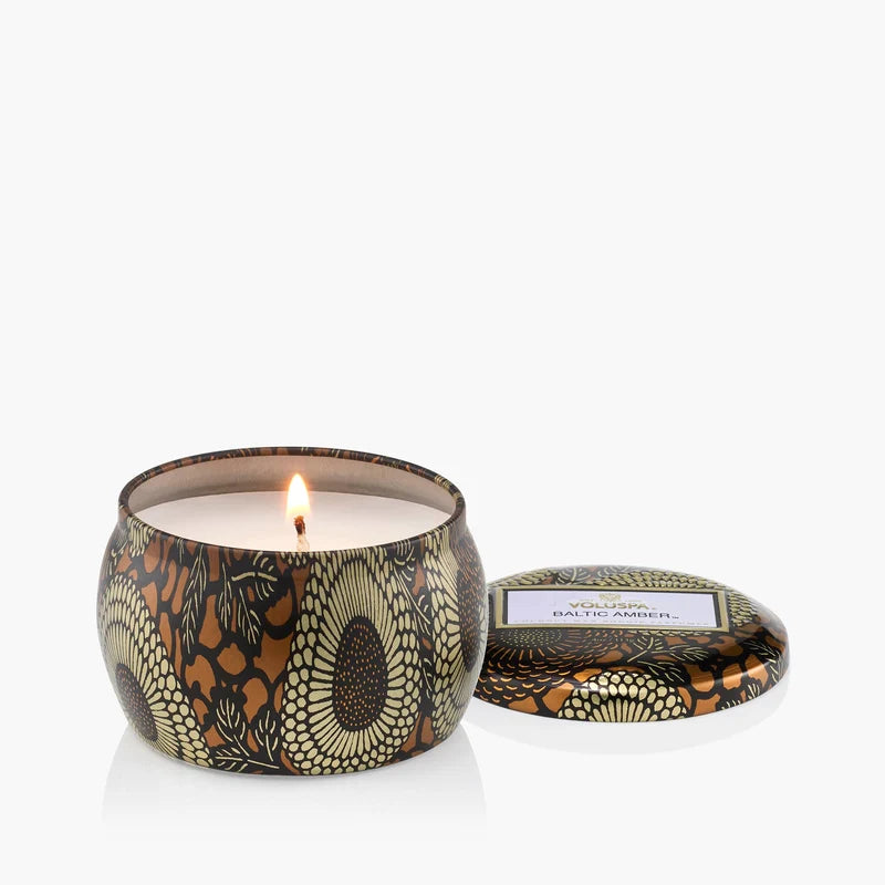 Baltic Amber Mini Tin Candle –  The Flower Factory, Tarzana CA