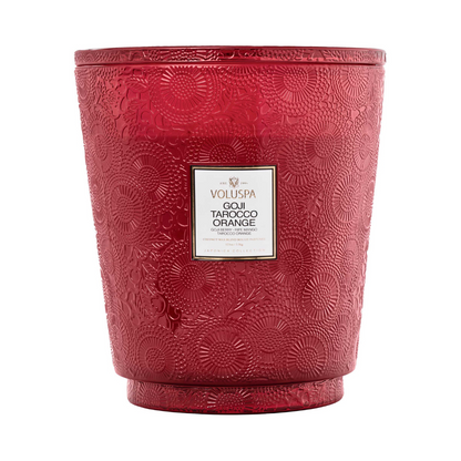 Goji Tarocco Orange 5-Wick Hearth Candle –  The Flower Factory, Tarzana CA