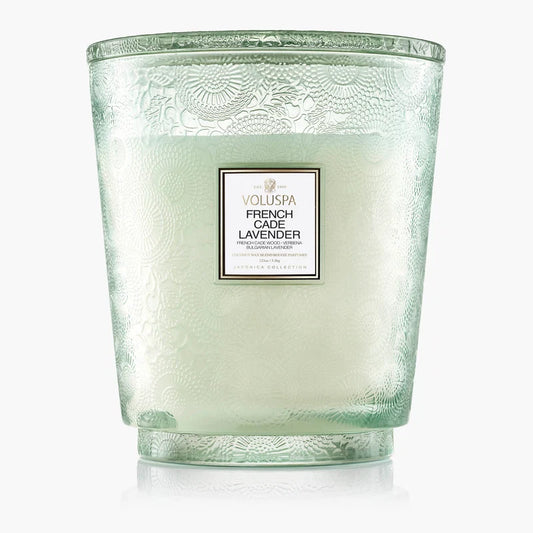 French Cade Lavender 5-Wick Hearth Candle –  The Flower Factory, Tarzana CA