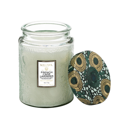 French Cade Lavender Large Jar Candle –  The Flower Factory, Tarzana CA