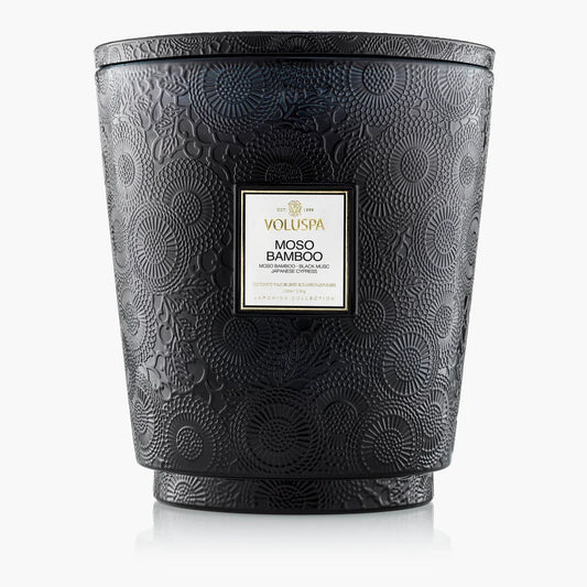 Moso Bamboo 5-Wick Hearth Candle –  The Flower Factory, Tarzana CA