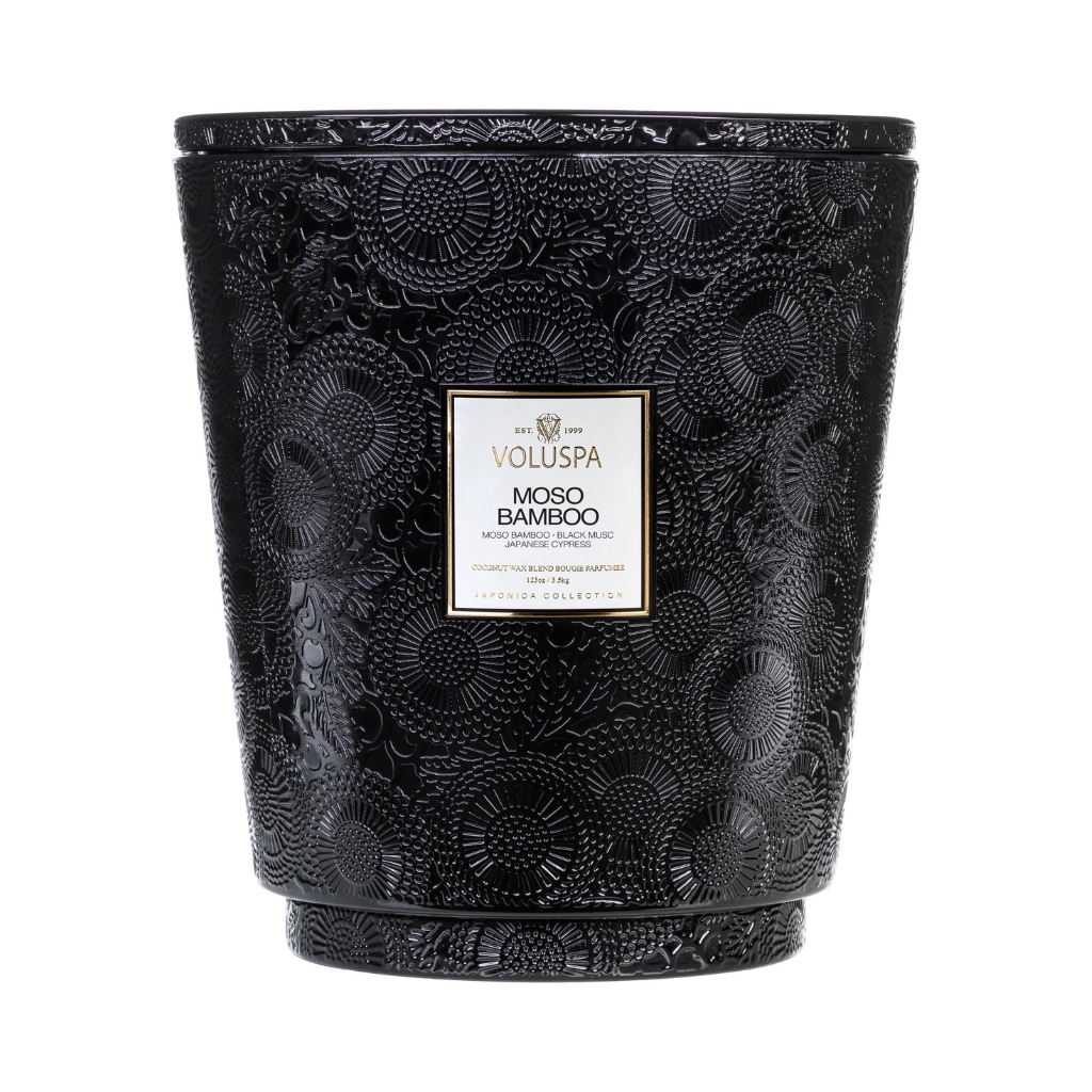 Moso Bamboo 5-Wick Hearth Candle