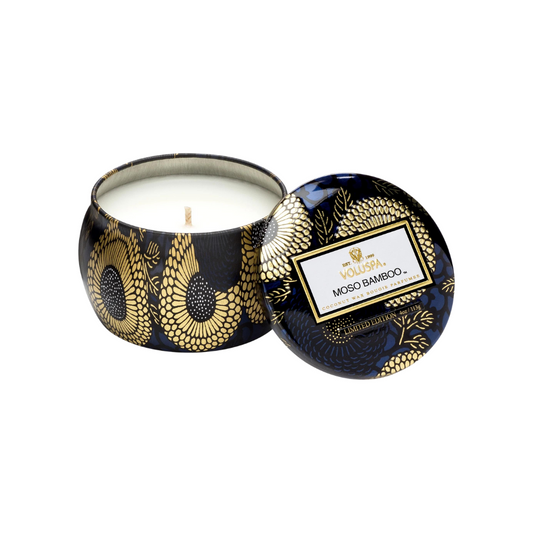 Moso Bamboo Mini Tin Candle