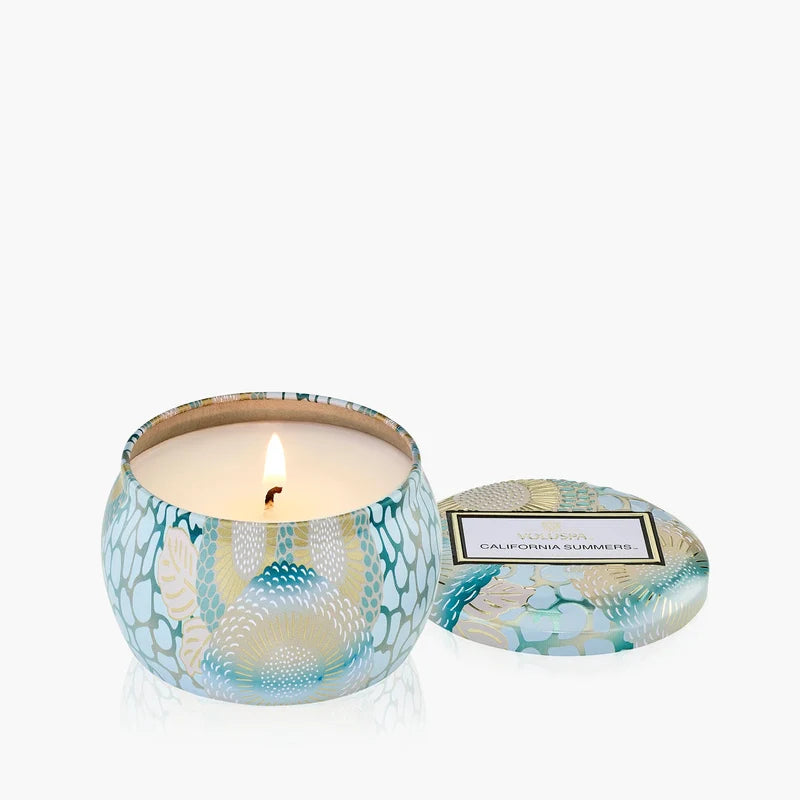 California Summers Mini Tin Candle  –  The Flower Factory, Tarzana CA
