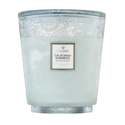 California Summers 5-Wick Hearth Candle –  The Flower Factory, Tarzana CA