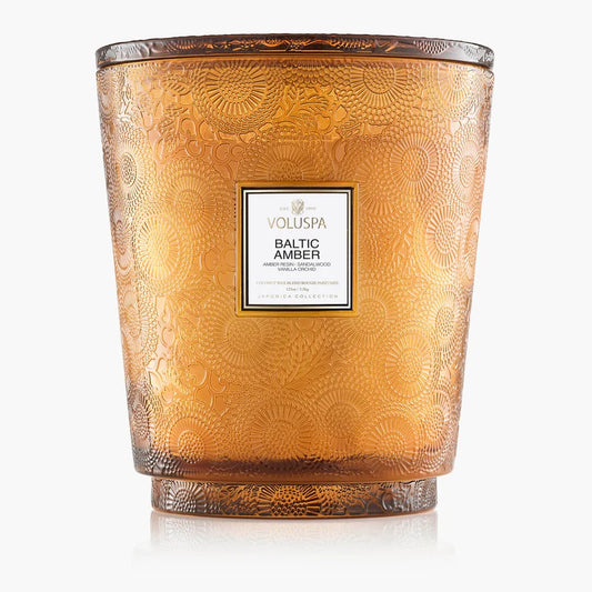Baltic Amber 5-Wick Hearth Candle –  The Flower Factory, Tarzana CA