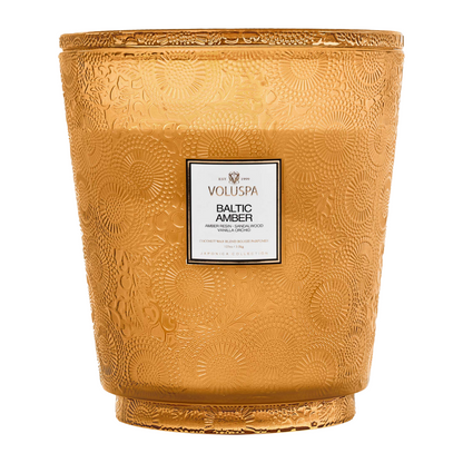 Baltic Amber 5-Wick Hearth Candle –  The Flower Factory, Tarzana CA