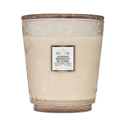 Jasmine Midnight Blooms 5-Wick Hearth Candle –  The Flower Factory, Tarzana CA