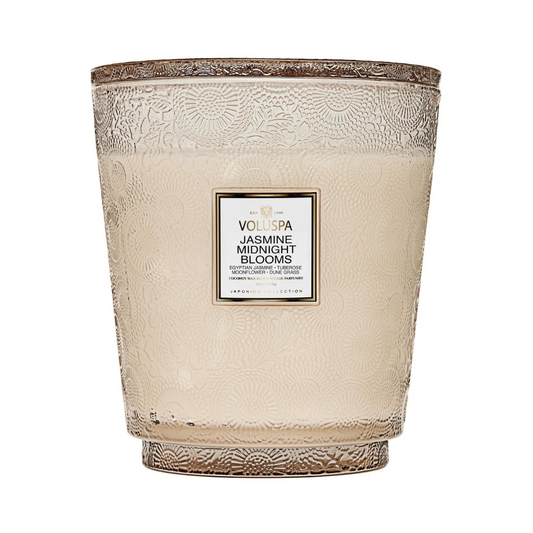 Jasmine Midnight Blooms 5-Wick Hearth Candle