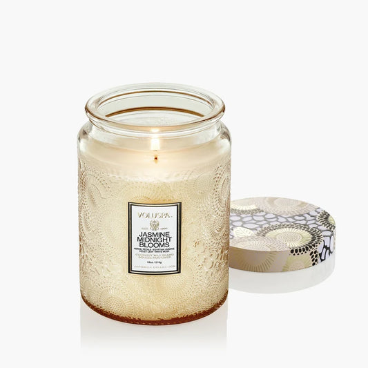 Jasmine Midnight Blooms Large Jar Candle –  The Flower Factory, Tarzana CA