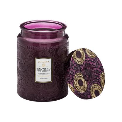 Santiago Huckleberry Large Jar Candle –  The Flower Factory, Tarzana CA