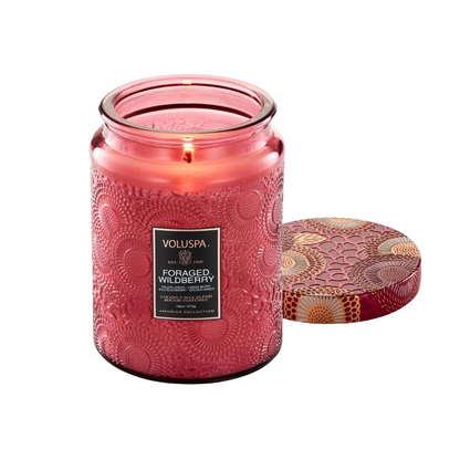 Foraged Wildberry Large Jar Candle –  The Flower Factory, Tarzana CA