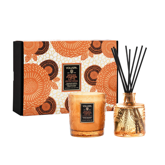 Spiced Pumpkin Latte Candle & Diffuser Gift Set