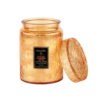 Spiced Pumpkin Latte Large Jar Candle –  The Flower Factory, Tarzana CA