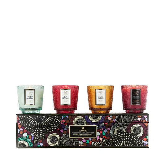 Japonica 4 Petite Pedestal Candle Gift Set