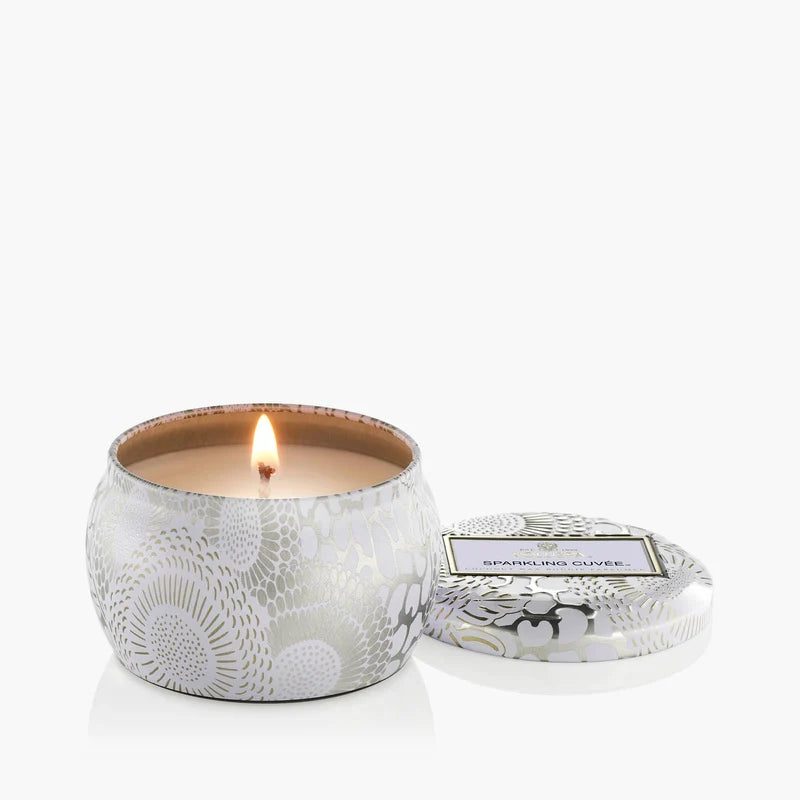Sparkling Cuvée Mini Tin Candle –  The Flower Factory, Tarzana CA