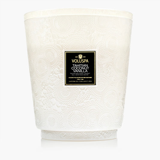 Tahitian Coconut Vanilla 5 Wick Hearth Candle