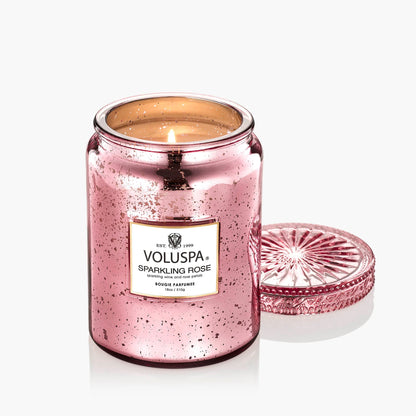 Sparkling Rose Large Jar Candle –  The Flower Factory, Tarzana CA