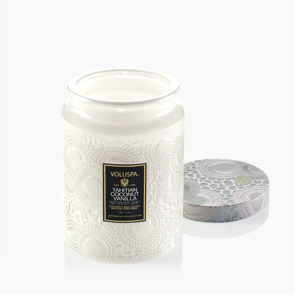 Tahitian Coconut Vanilla Large Jar Candle –  The Flower Factory, Tarzana CA