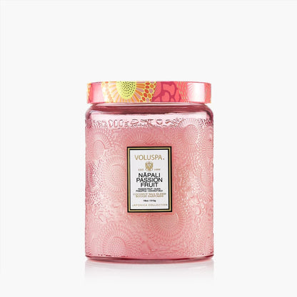 Voluspa Nāpali Passion Fruit Large Jar Candle (18oz)  –  The Flower Factory, Tarzana CA