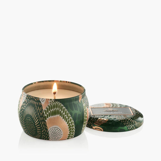 Voluspa Temple Moss Mini Tin Candle (4oz)  –  The Flower Factory, Tarzana CA