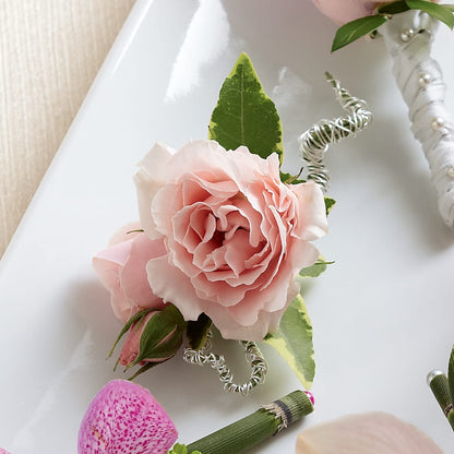 Pink Spray Rose Boutonniere –  The Flower Factory, Tarzana CA