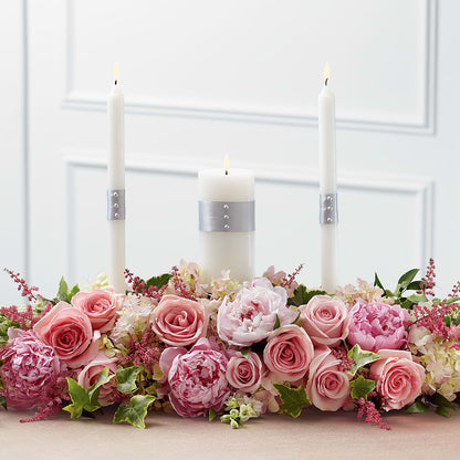 Worldwide Romance Unity Candle Arrangement –  The Flower Factory, Tarzana CA