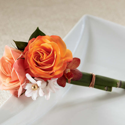 Sunset Dream Boutonniere –  The Flower Factory, Tarzana CA