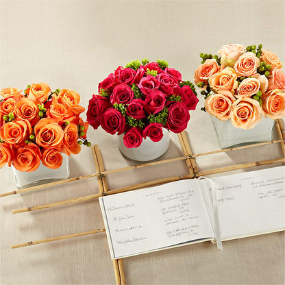 Dawn Rose Centerpiece –  The Flower Factory, Tarzana CA