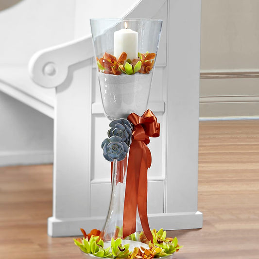 Matrimony Pew Decor –  The Flower Factory, Tarzana CA