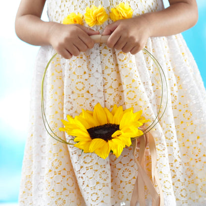 Sweet Sunshine Flower Girl Bouquet –  The Flower Factory, Tarzana CA