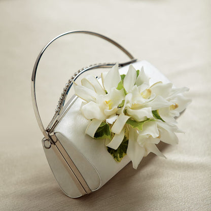 White Purse Decor –  The Flower Factory, Tarzana CA