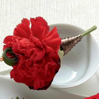 Red Carnation Boutonniere –  The Flower Factory, Tarzana CA