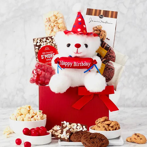 Birthday Bear Gift Basket