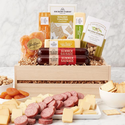Meat & Cheese Gift Crate –  The Flower Factory, Tarzana CA