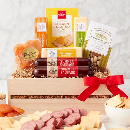 Meat & Cheese Gift Crate –  The Flower Factory, Tarzana CA
