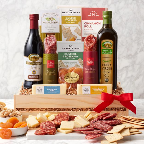 Deluxe Meat & Cheese Gift Crate –  The Flower Factory, Tarzana CA