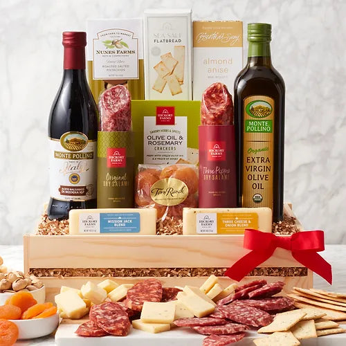 Deluxe Meat & Cheese Gift Crate