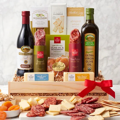 Deluxe Meat & Cheese Gift Crate –  The Flower Factory, Tarzana CA