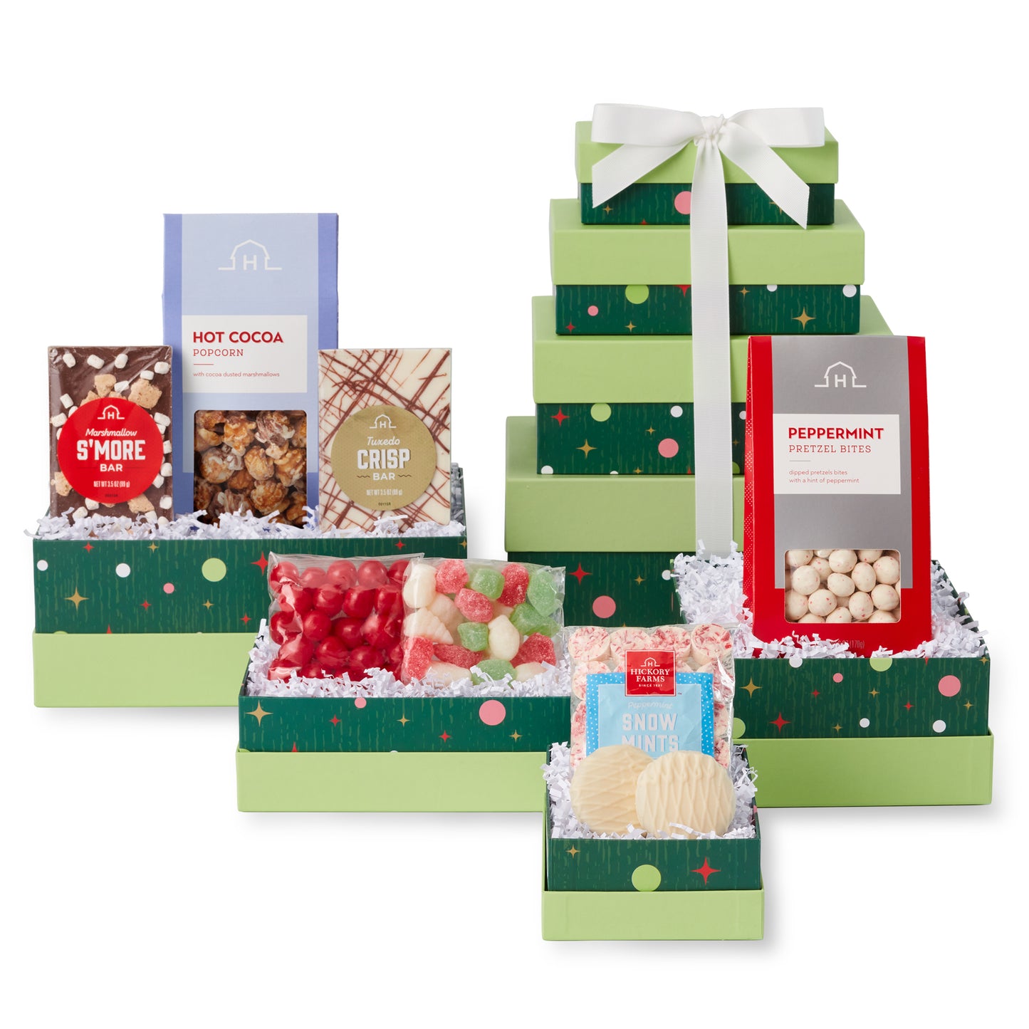 Happiest Holiday Sweets Gift Tower