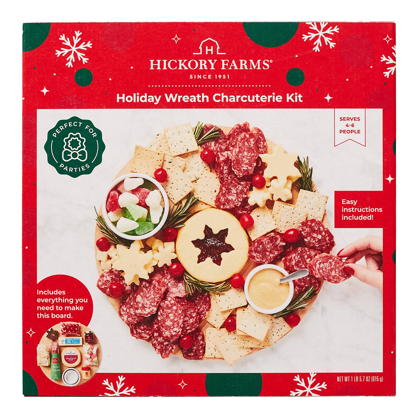 Holiday Wreath Charcuterie Kit