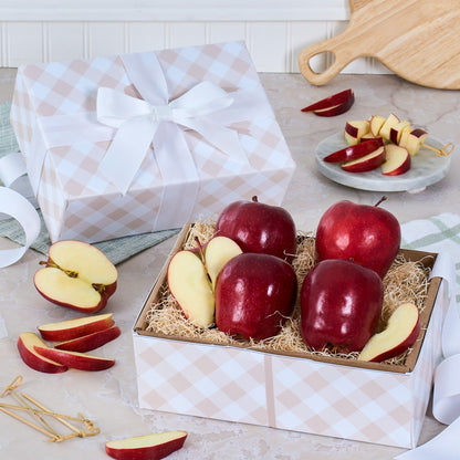 Crisp Red Apples Fruit Gift Box –  The Flower Factory, Tarzana CA