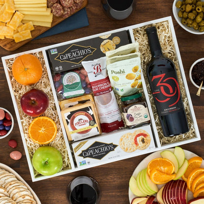 Charcuterie and Wine Gift Crate –  The Flower Factory, Tarzana CA