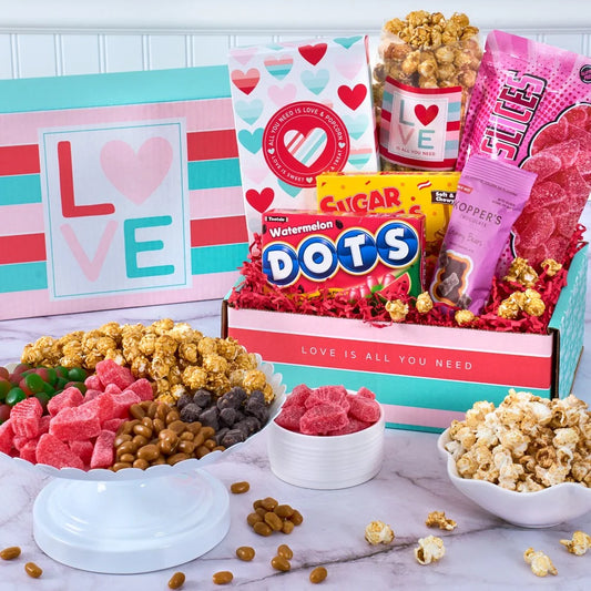 Love is All You Need Popcorn and Candy Care Package