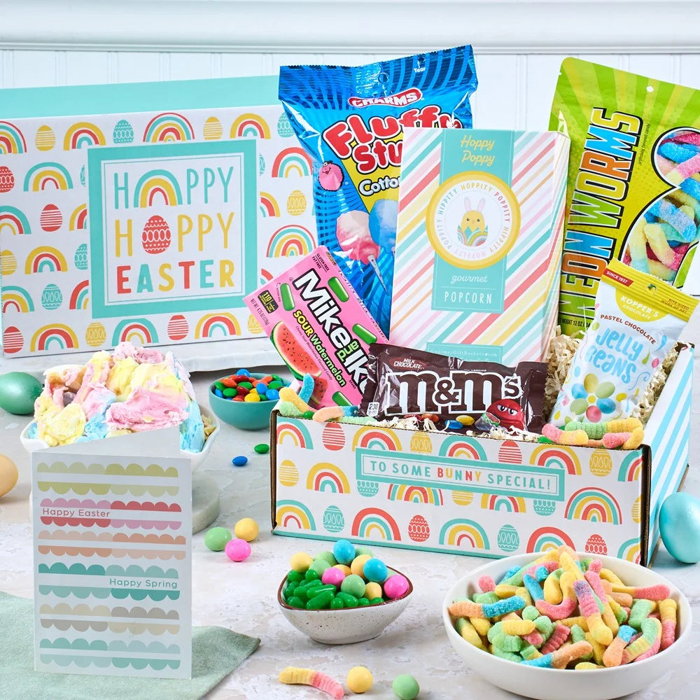 Happy Easter Candy Care Package Rainbow