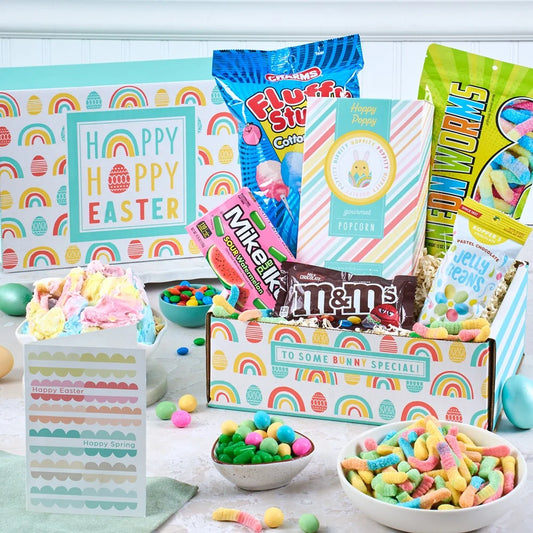 Happy Easter Candy Care Package Rainbow