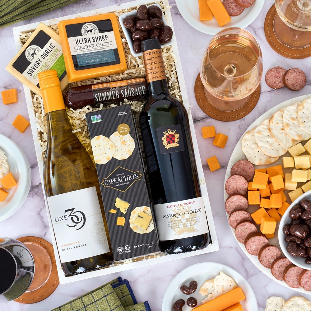 Wine Party Picnic Gift Crate