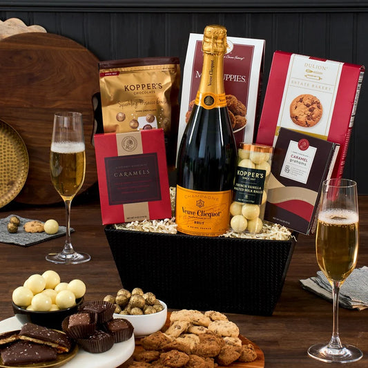 Champagne & Truffles Gift Basket - Veuve