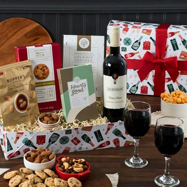 Red Wine Countryside Gift Crate